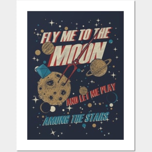 Fly me to the moon Posters and Art